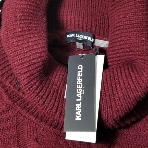 Karl Lagerfeld Paris Women's Cowl Neck Sweater Size M - Picture 7 of 9